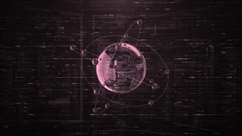 Futuristic HUD SciFi Intro. Stock Footage 102361538