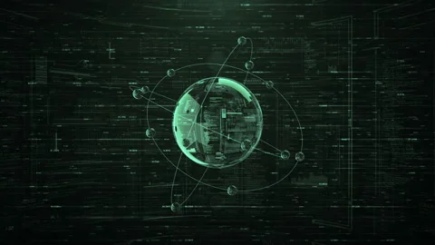 Futuristic HUD SciFi Intro.Type 2 Stock Footage 102361184