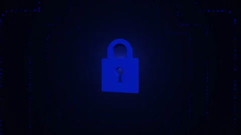 Futuristic HUD Security Safety Data Protection And Cyber Security Modern Stock Footage 347361217