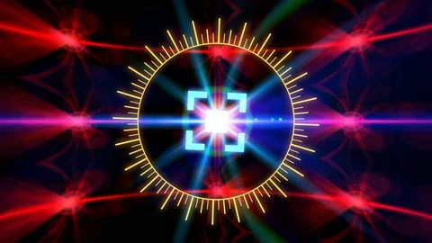 Futuristic HUD Space Sight with Optical Glare. 库存影片 104638682