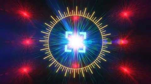 Futuristic HUD Space Sight with Optical Glare. Video stock 104639415