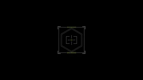 Futuristic HUD Square Target Animation o... | Stock Video | Pond5
