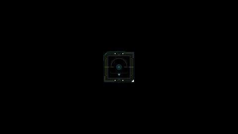 Futuristic HUD Square Target Animation o... | Stock Video | Pond5