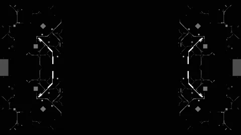 Futuristic Hud Target with Computer Data Screen at the end. Good for tech title Stock Footage 94149349