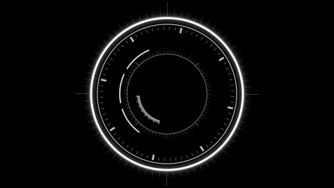 Futuristic Hud Target Video stock 100520573