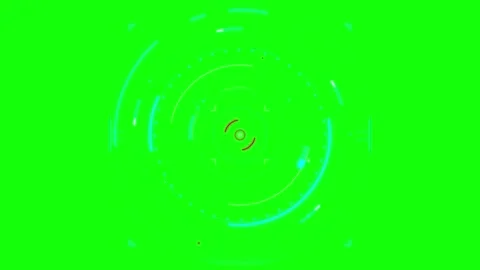 Futuristic hud target interface overlay with rotating circular scanning ani.. Stock Footage 337555501