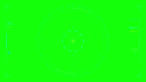 Futuristic hud target interface overlay with scanning radar animation on gr.. Stock Footage 337555526