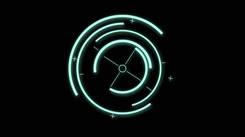 Futuristic hud with the target scans concept 4k cgi motion background Stock Footage 59946644