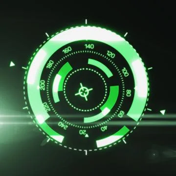Futuristic HUD Target UX UI Interface. 스톡 일러스트