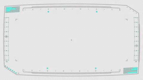 Futuristic HUD technology interface 4K UHD with alpha channel heads up display Stock Footage 234637866