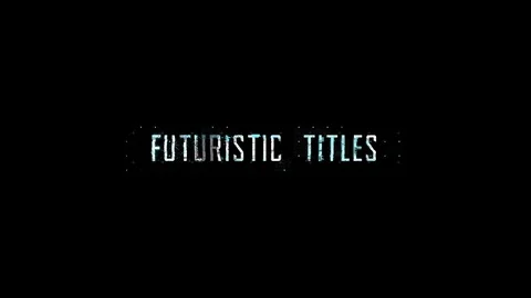 Futuristic HUD Titles Stock After Effects