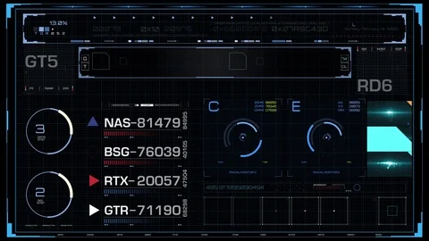 Futuristic HUD User interface 스톡 동영상 71050341