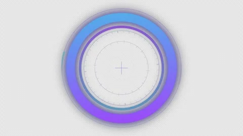 Futuristic HUD video circle Digital technology button. Stock Footage 333245790
