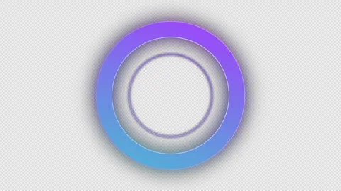 Futuristic HUD video circle frame seamless loop, alpha channel Stock Footage 333246648