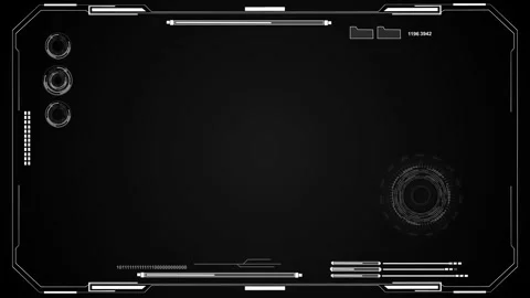 Futuristic HUD video frame Digital technology plexus lines background Video stock 312577364