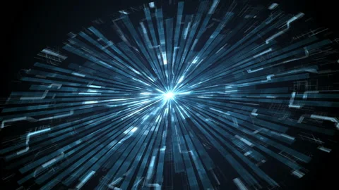 Futuristic HUD Wave. Trendy sci-fi technology background Stock Footage 171215317