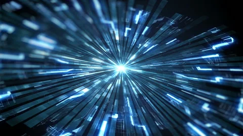 Futuristic HUD Wave. Trendy sci-fi technology background Stock Footage 171969312