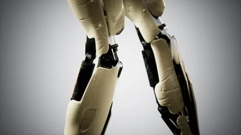 Futuristic humanoid female robot in concept of future Vídeo Stock 164325092