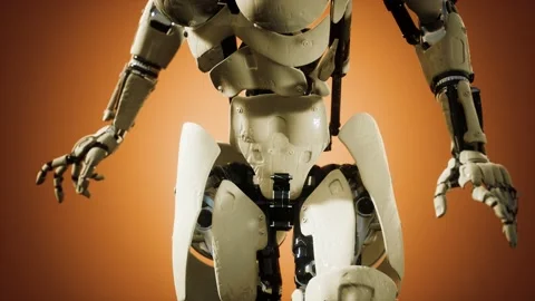 Futuristic humanoid female robot in concept of future 動画素材 164962913