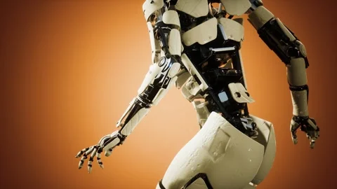 Futuristic humanoid female robot in concept of future Stock-Footage 246174111