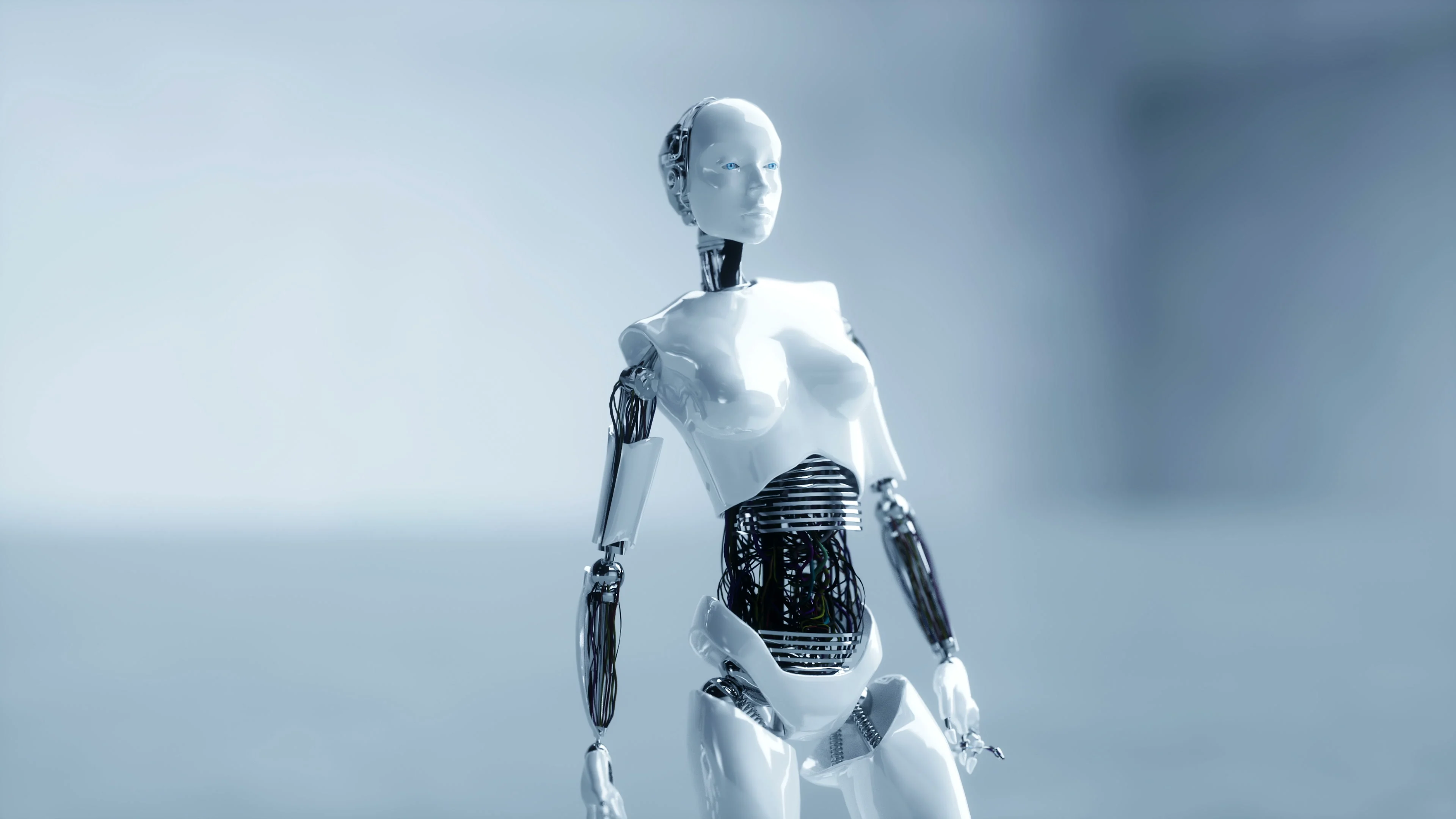 futuristic humanoid robot
