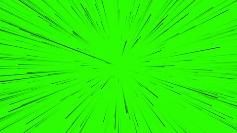 Futuristic hyperspace jump effect on green screen with dynamic motion lines Stockbeeldmateriaal 339189719