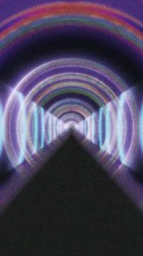 Futuristic Hyperspace Tunnel Abstract Sci-Fi Light Portal Path イラスト素材