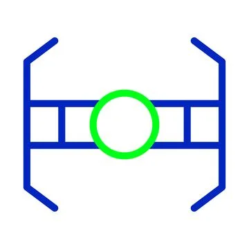 Futuristic Icon Design with Geometric Elements 스톡 일러스트