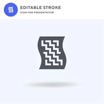 Futuristic icon vector, filled flat sign, solid pictogram isolated on white,  스톡 일러스트