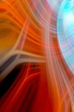 Futuristic illusional patterns of curvy lines of different colors as textur.. Stock Illustration