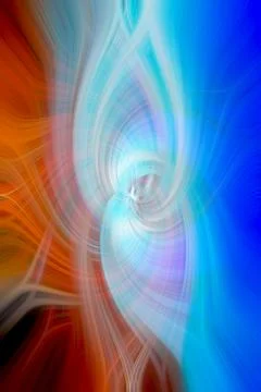 Futuristic illusional patterns of curvy lines of different colors as textur.. イラスト素材