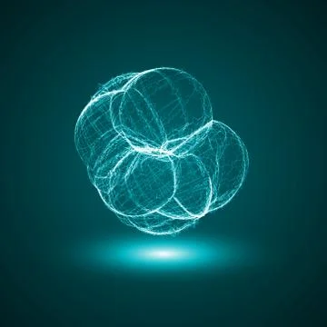 Futuristic illustration - conceptual virus Stock Illustration
