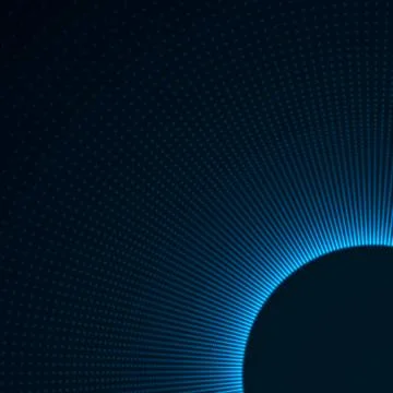 Futuristic illustration with shiny rays Stock Illustration