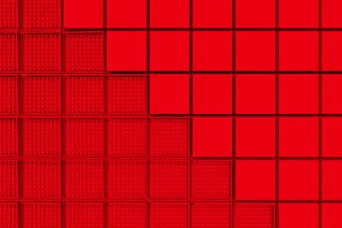 Futuristic industrial background made from red square shapes 스톡 일러스트
