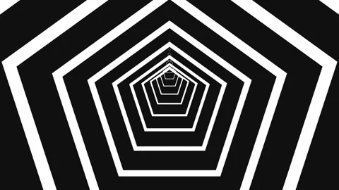 Futuristic Infinite Tunnel Loop – Trippy Geometric Corridor Motion Background Stock Footage 324885839