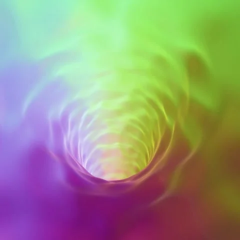 Futuristic infinity colourful tunnel looping square animation Stock Footage 341431593