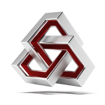 Futuristic infinity sign 库存插图