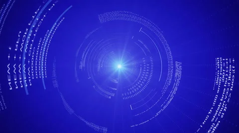 Futuristic infinity tunnel. Video stock 66745547