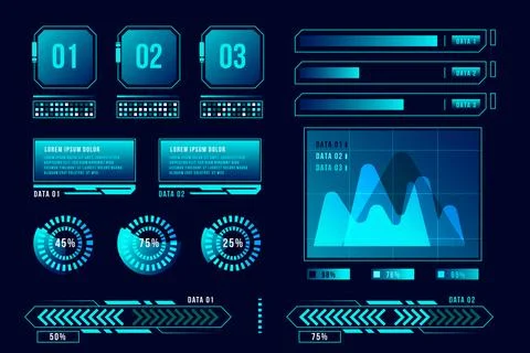 Futuristic infographic concept Stock Illustration