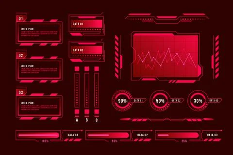 Futuristic infographic concept Stock Illustration