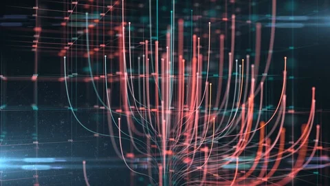 Futuristic information technology big data cloud computing AI IOT concept Stock Footage 102683076