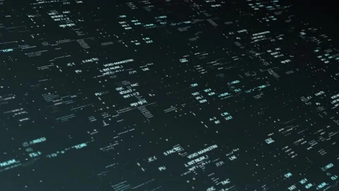 A futuristic information technology concept featuring multi-core processing and Video stock 116045227