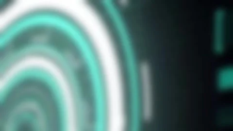 Futuristic interface defocused blurred effect background animation Stock Footage 257954070