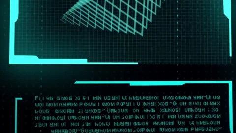 Futuristic interface  effect with light Stock Footage 270485167