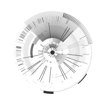 Futuristic interface element. Technology circle. Digital futuristic user 스톡 일러스트