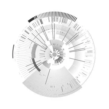 Futuristic interface element. Technology circle. Digital futuristic user 스톡 일러스트