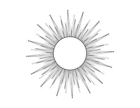 Futuristic interface elements circle tech frame Stock Illustration