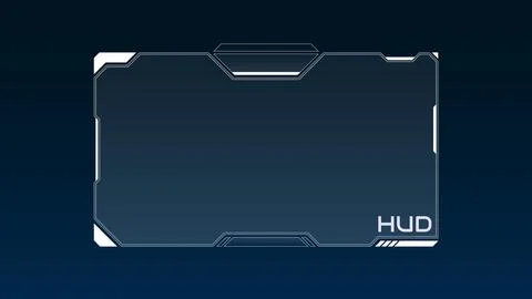 Futuristic interface frame, HUD. Stock Illustration