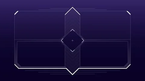 Futuristic interface frame, HUD. Stock Illustration