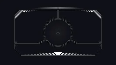 Futuristic interface frame, HUD Stock Illustration